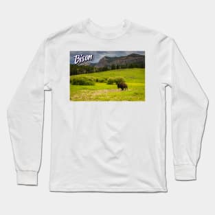 Bison at Yellowstone Long Sleeve T-Shirt